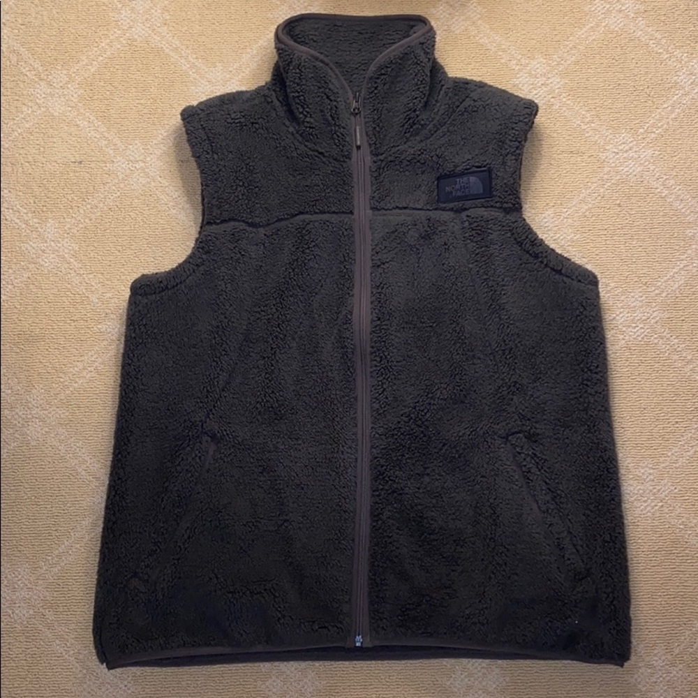 Women’s North Face Green Teddy Vest